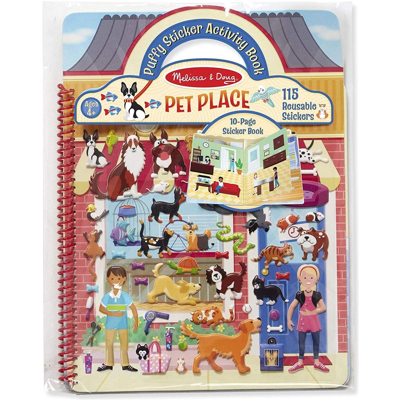 PUFFY STICKER ACTIVITY BOOK PET PLACE