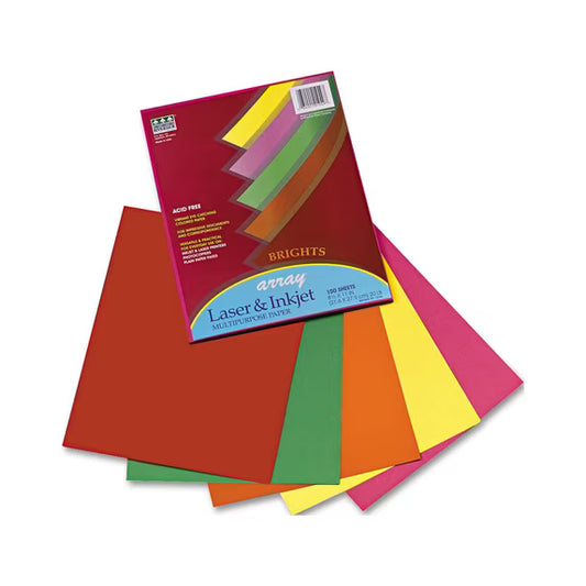 Brights 8.5" X 11" Asst Paper PQT.100 – imagen 1 - JA Riollano