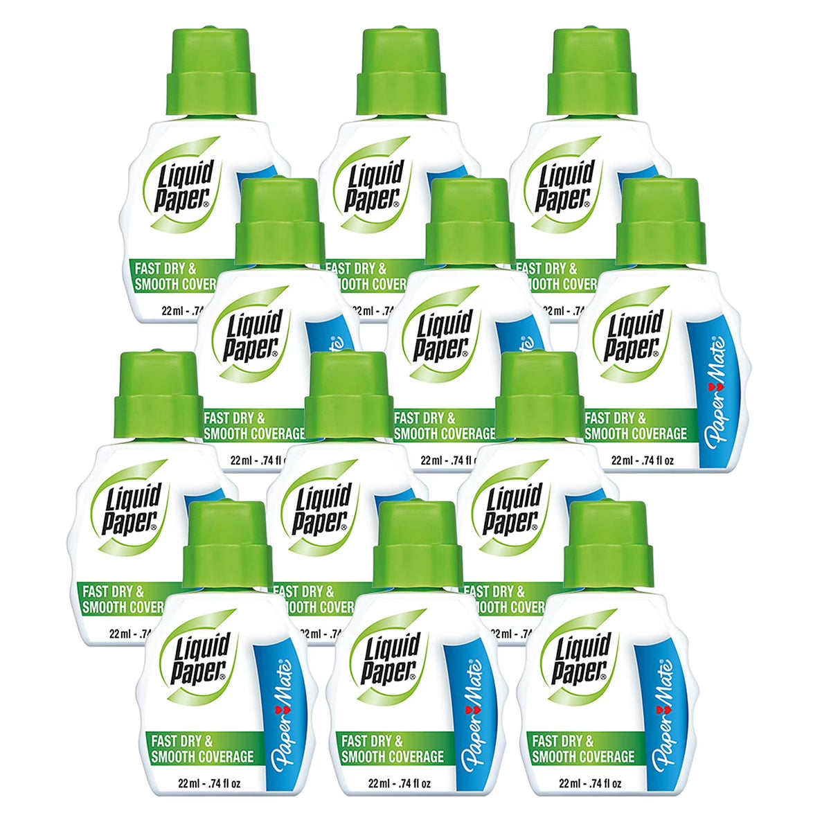 Paper Mate Liquid Paper Fast Dry Correction Fluid 22 ml Cj. 12