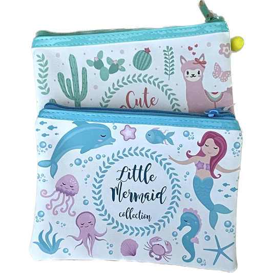 CARTUCHERA ESCOLAR LLAMA/SIRENA