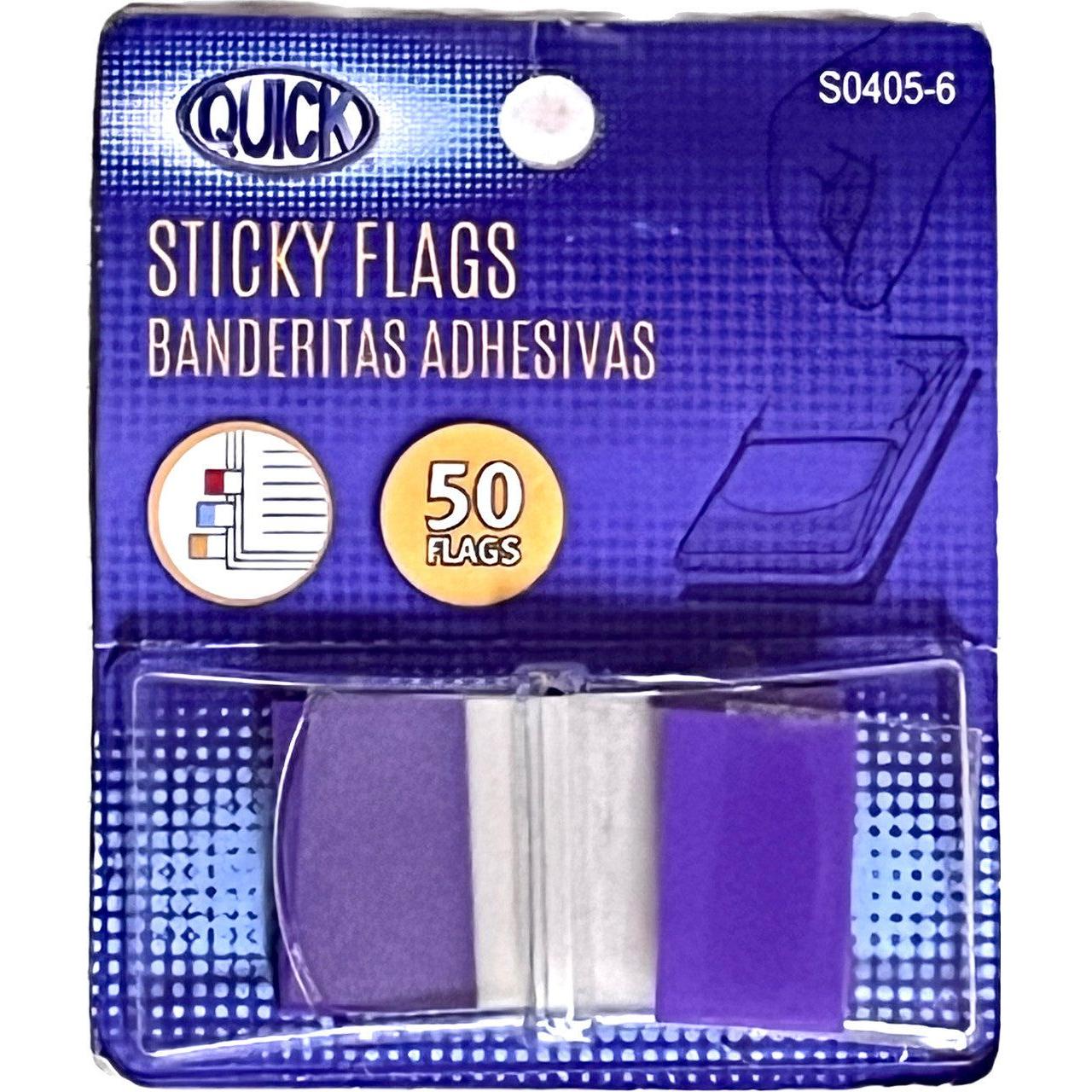 Sticky Flags Purple 50pk