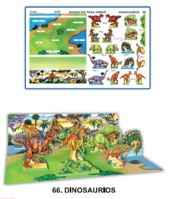 MODELO MAQUETA DINOSAURIOS