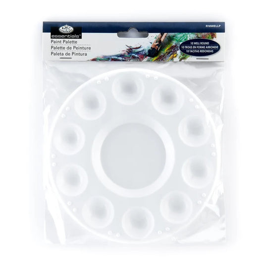 Round Plastic 10-Well Palette