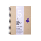 BIG PURPLE BEE GRAY RECYCLED 9 x 12