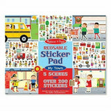 REUSABLE STICKER PAD - MY TOWN