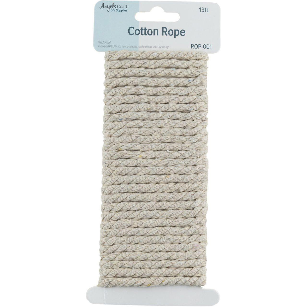 COTTON ROPE WHITE .25MM 13'