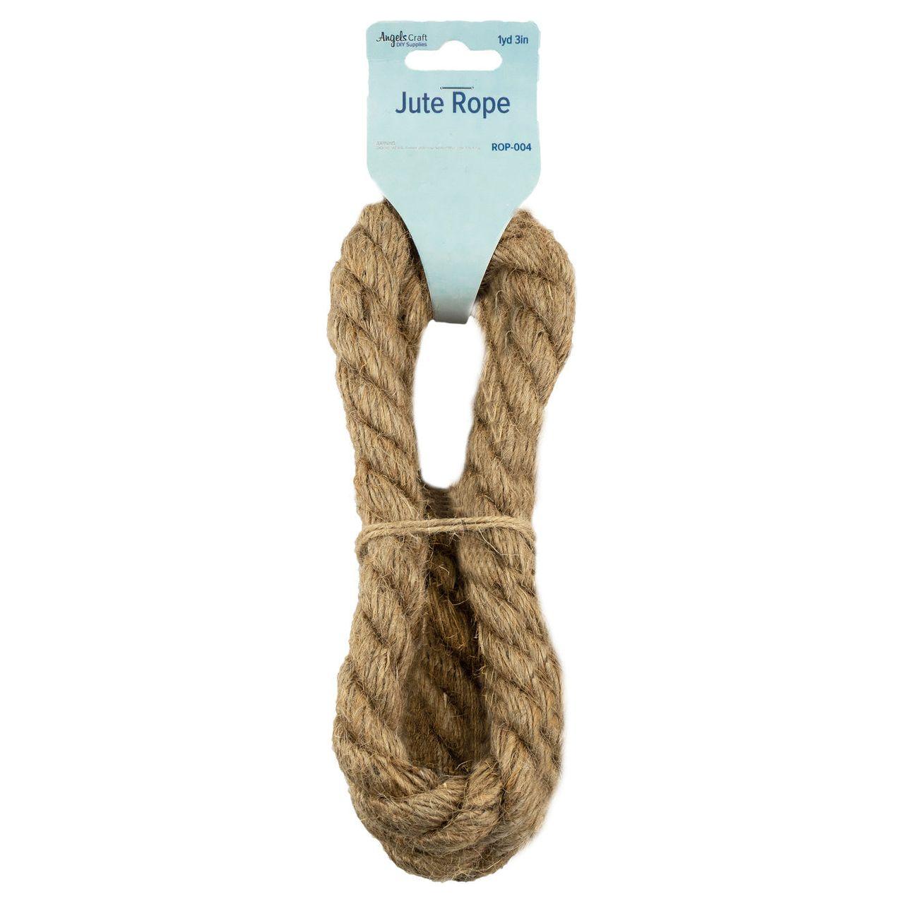 JUTE ROPE 5/8" NATURAL 1 YD 3"