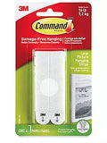 COMMAND LARGE PICTURE HANGING STRIPS BLACK