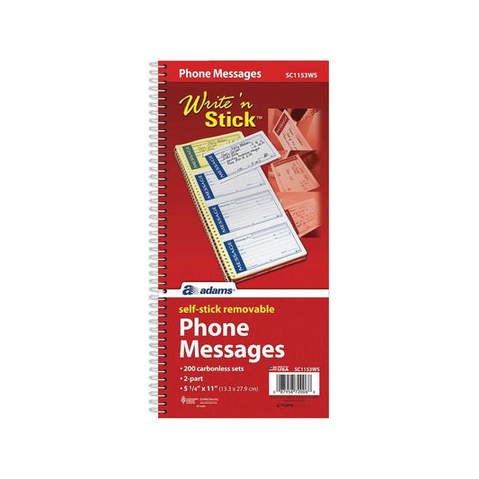 LIBRETA MENSAJE TELEFONO STICKY 2PT 200 ST 5" X 11
