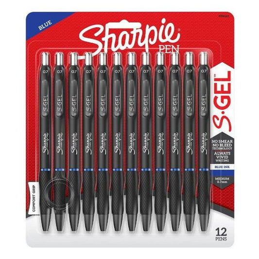 SHARPIE S.GEL 0.7MM 12CT BLUE