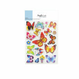 COLORFUL BUTTERFLY 3D STICKER 17 PC