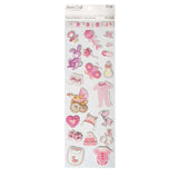 BABY SHOWER GIRL 3D STICKER 20 PC