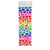 RAINBOW HEART STICKER 94 PC