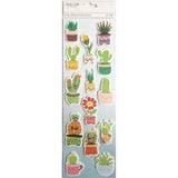 SMILEY CACTUS 3D STICKER 14 PC