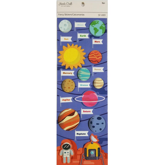 SOLAR SYSTEM 3D STICKER 22 PC