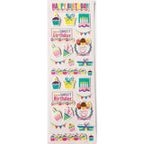 HAPPY BIRTHDAY 3D STICKER PINK 27 PC