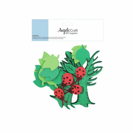 NATURE FOAM SHAPES TREE-LEAF-LADYBUG 59 PC