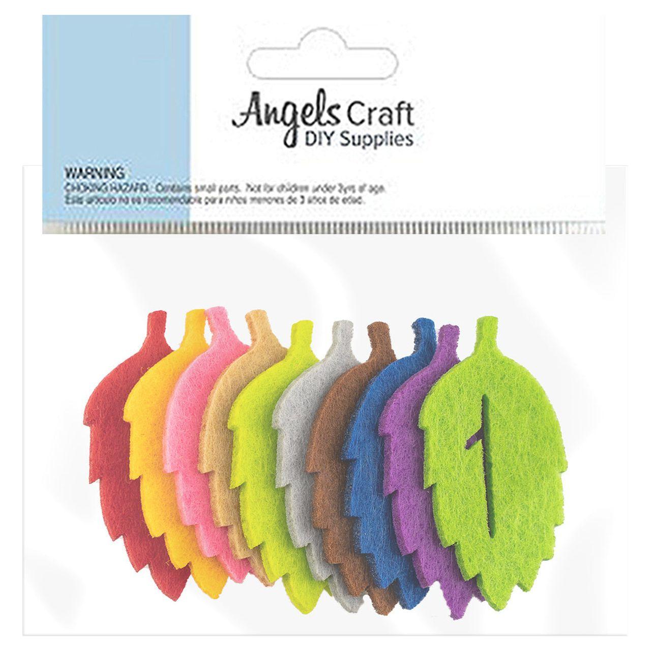 FELTIE FELT LEAF SHAPE 10 PC