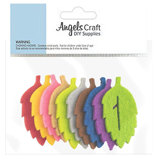 FELTIE FELT LEAF SHAPE 10 PC