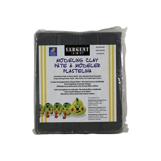 PLASTICINA NEGRA 1 LB