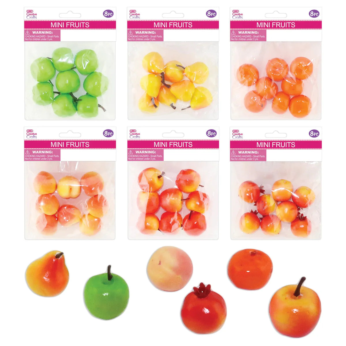Fruits Craft | 6 asstd | MIni | 8 pc