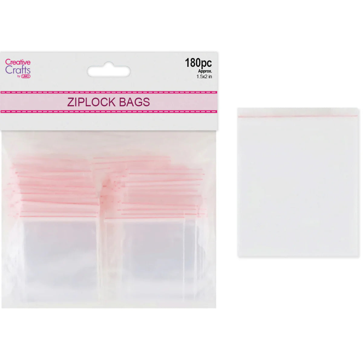Zip Lock Poly Bags | 1.5"x2" | 180pcs