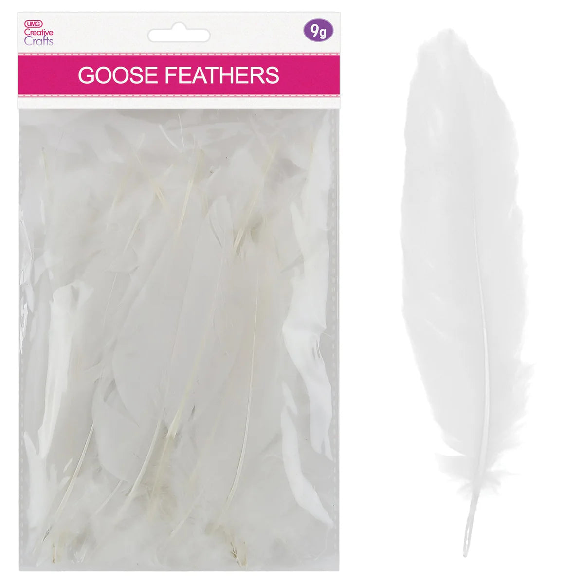 Goose Feathers | 5-7" | 9g | White