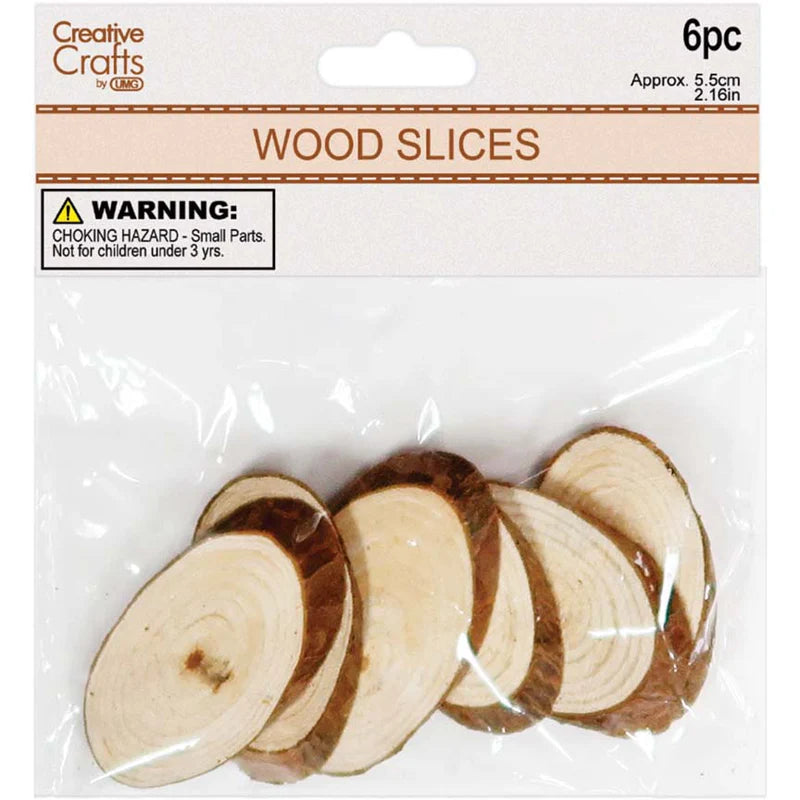 Wood Plaque | 5.5cm | 6pc