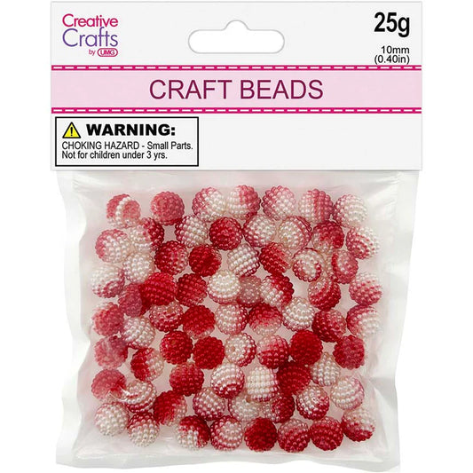 Globe Micro Beads | 10mm | 25g | Red