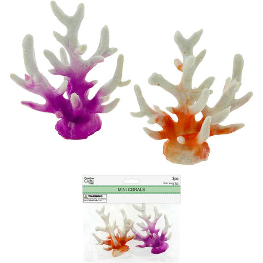 OCEAN CORAL 2PC-SET 8CM MIX-COLOR
