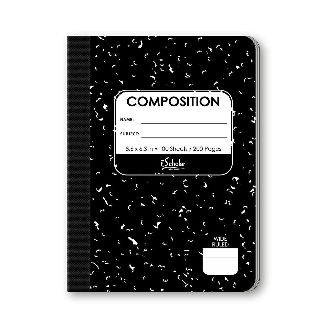 SP LIBRETA NEGRA MARBLE COMPOSITION PEQ 200 PG