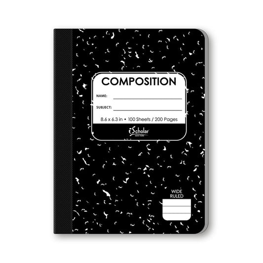 SP LIBRETA NEGRA MARBLE COMPOSITION PEQ 200 PG