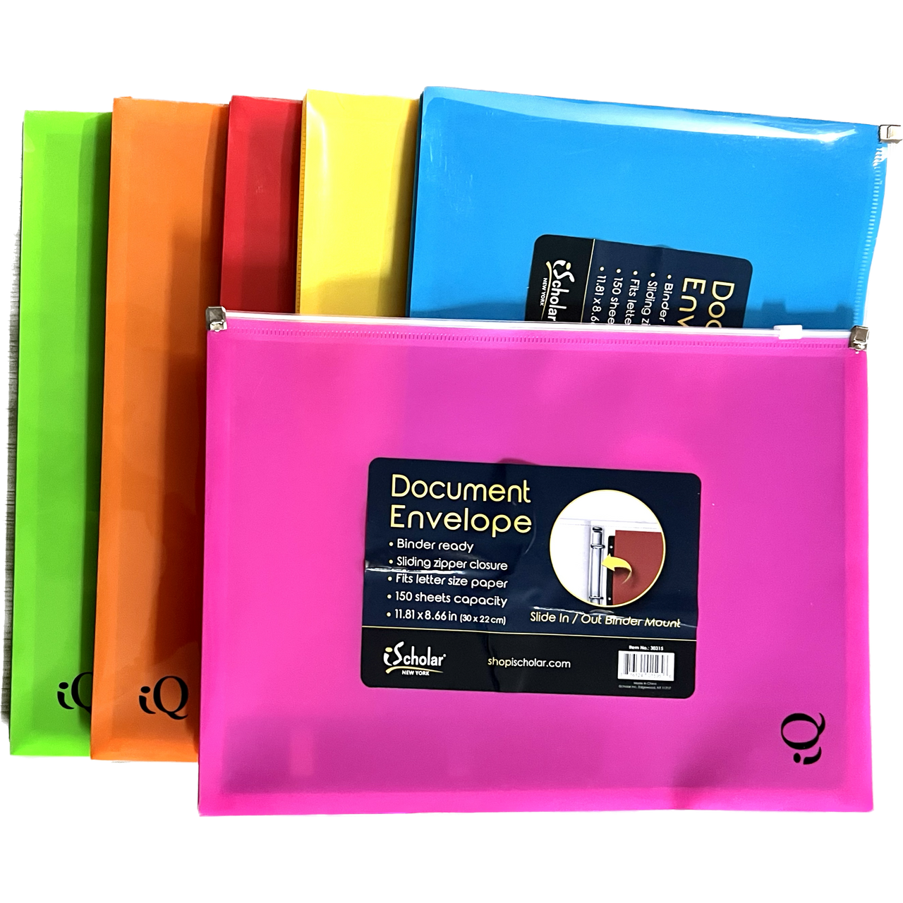 ZIPPER DOCUMENT ENVELOPE