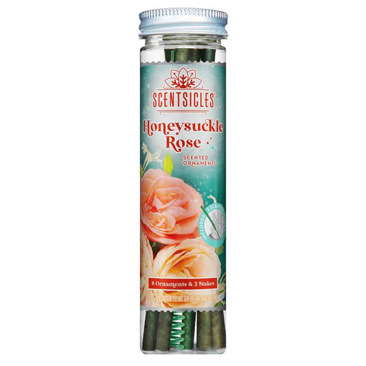 Scentscicles Scented Ornament Stick | Honeysuckle Rose| 6CT Bottle
