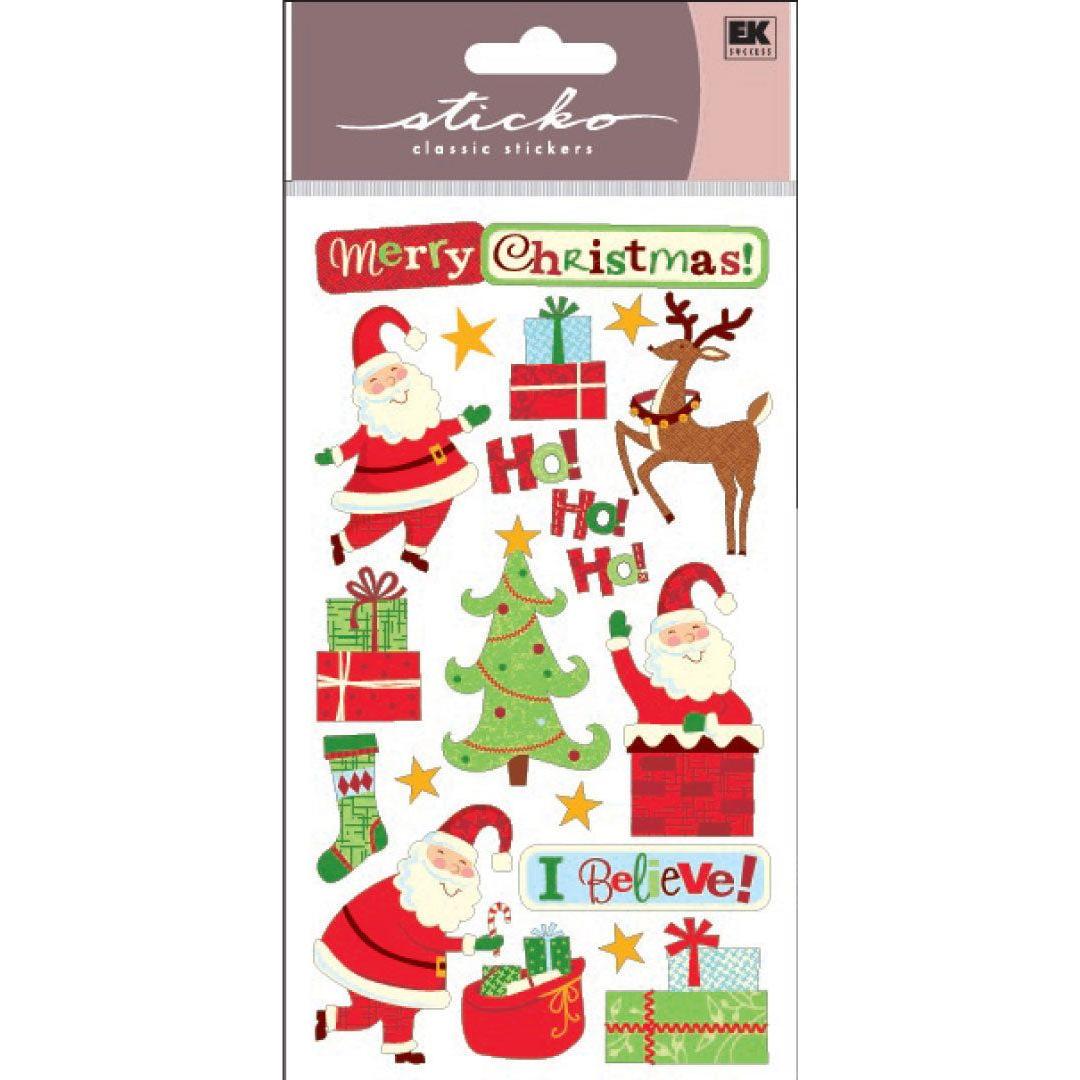 MERRY CHRISTAMAS SANTA STICKER