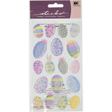 MULTICOLOR EASTER EGGS STICKERS