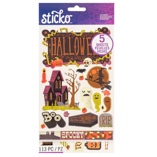 HALLOWEEN STICKER 113PCS