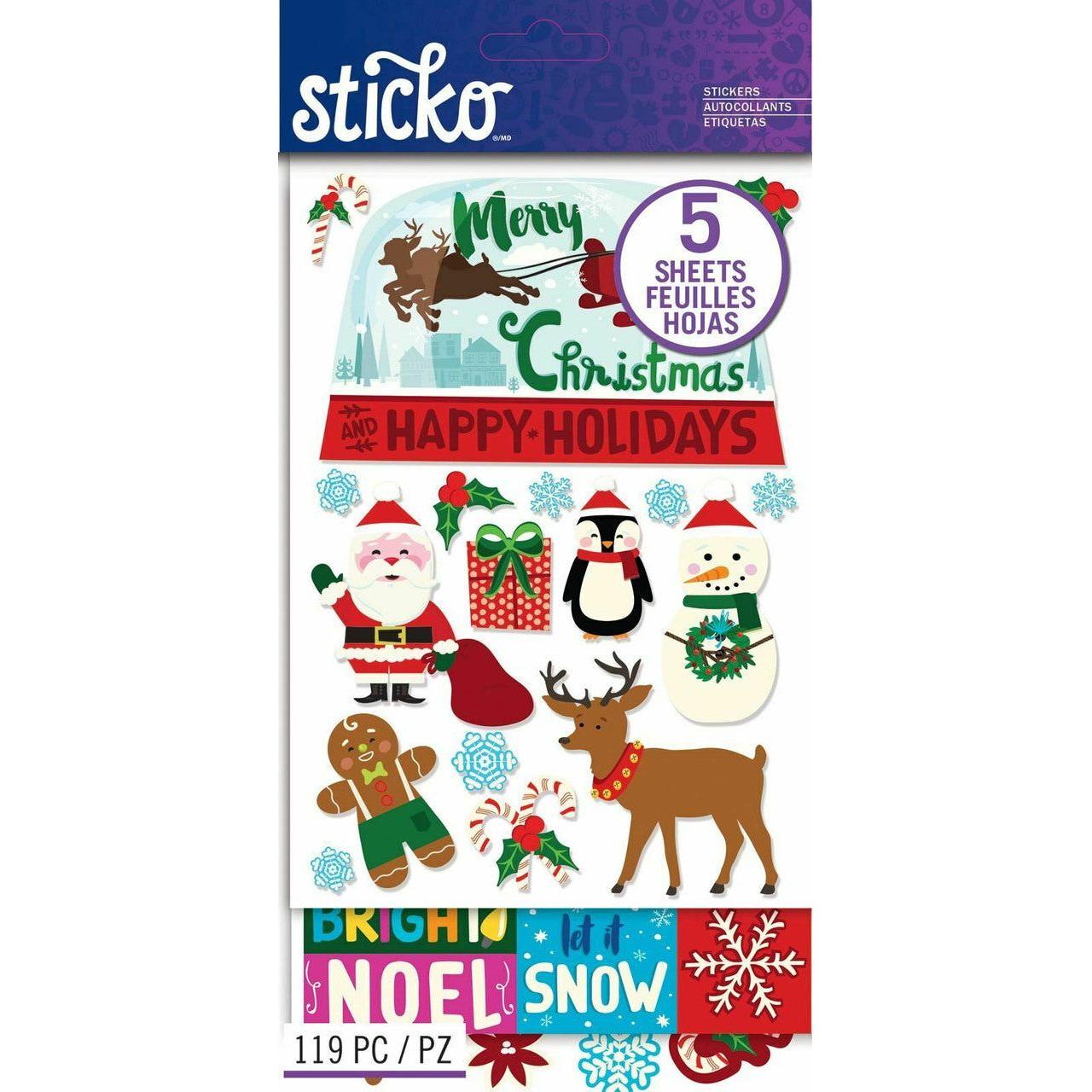 HOLIDAY STICKER 119PCS