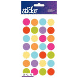 STICKER LABEL MINI CIRCLE BRIGHTS 28PCS