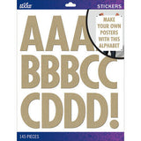 ALPHABET XL STICKER KRAFT 145PCS.