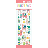LLAMA AND CACTUS STICKER PACK 104PCS