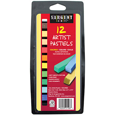 CHALK PASTELS ASST COLORS SET 12