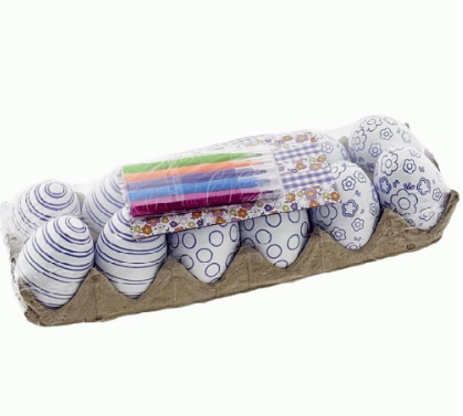 Easter Egg Coloring Set | 12 ct| 6cm