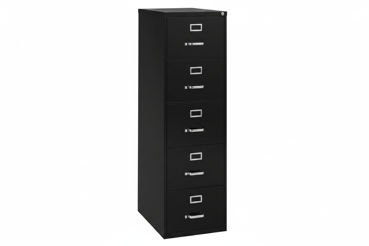 ARCHIVO 5 GAVETAS CARTA VERTICAL NEGRO