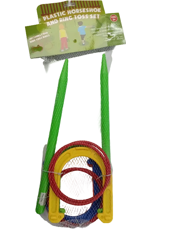 Plastic Horseshoe and Ring Toss Game Set (2 in 1) - JA Riollano