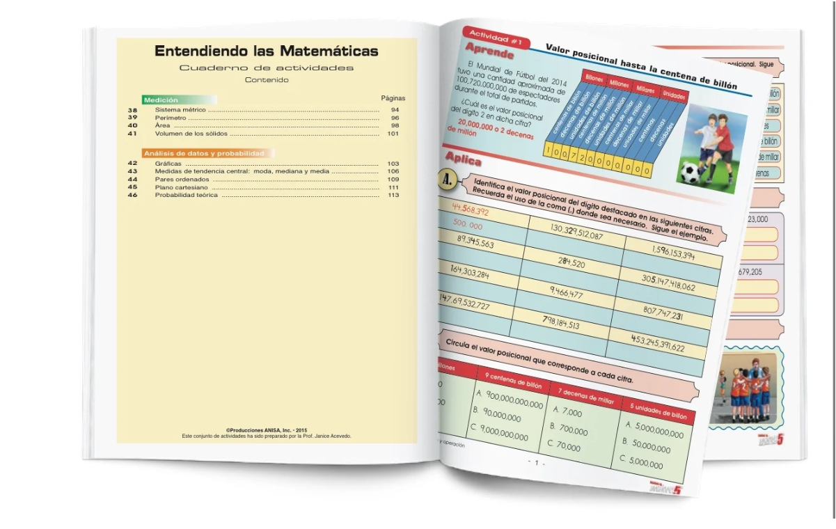 Cuaderno Entendiendo Las Matemáticas 5to Grado