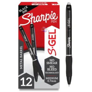 SHARPIE S.GEL 0.7MM 12CT BLACK