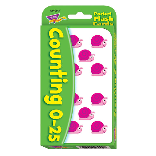 COUNTING 0-25 POCKET FLASH CARDS
