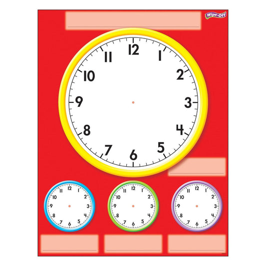 CLOCKS WIPE OFF CHART