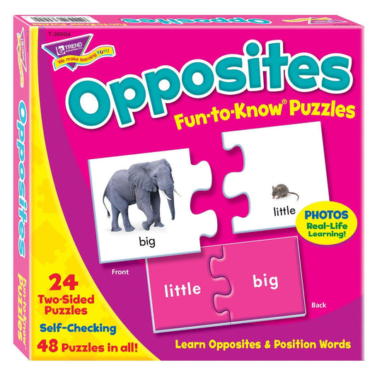 OPPOSITES FUN-TO-KNOW PUZZLES